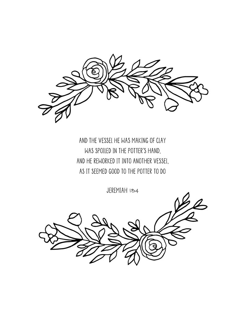 The Heart That Heals printable package10 Bible Verse Coloring Pages PDF download image 5