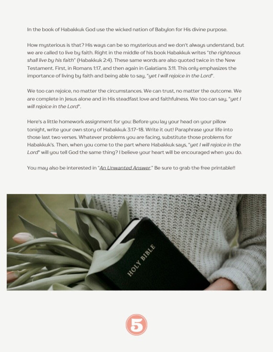 6 Things We Can Learn From Habakkuk Bible Study Guide
