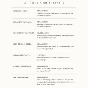 18 Characteristics of True Christianity Bible Study Guide PDF download printable image 4