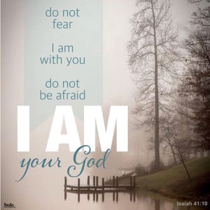 Isaiah 41:10 5x5 Print