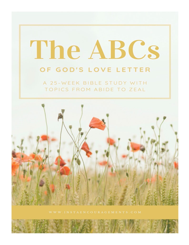 The ABCs of God's Love Letter Bible Study eBook PDF download printable image 2