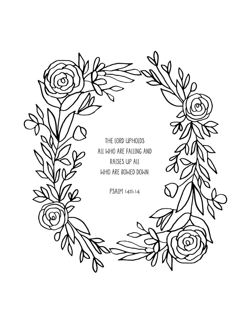 The Heart That Heals printable package10 Bible Verse Coloring Pages PDF download image 9