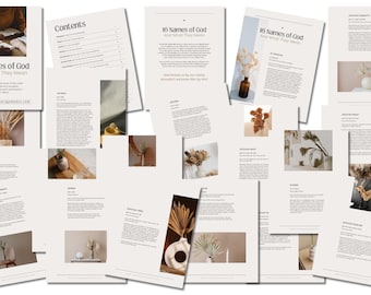 NEW 16 Names of God & What They Mean Frame-Worthy downloadable printable PDF