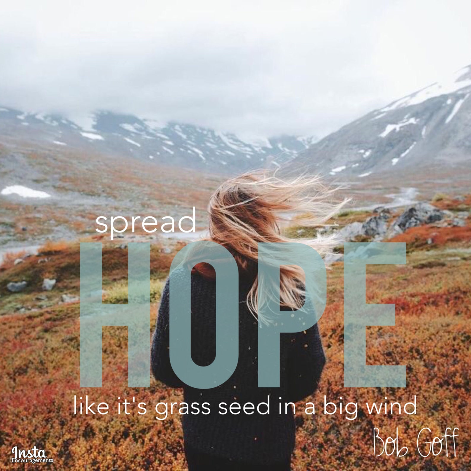 Spread HOPE 12x12 Print Etsy