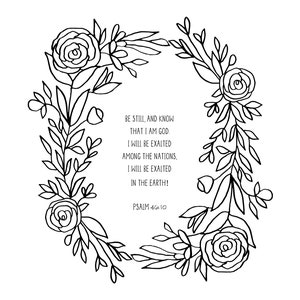 The Heart That Heals printable package10 Bible Verse Coloring Pages PDF download image 2