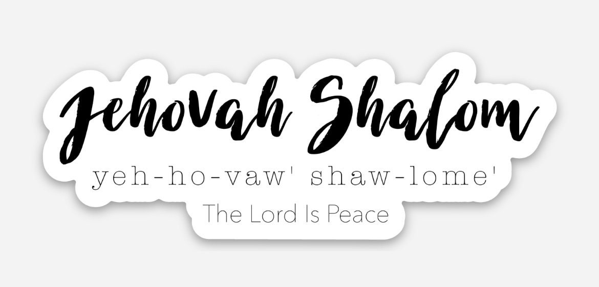 Names of God 3" Die Cut Sticker—Jehovah Shalom