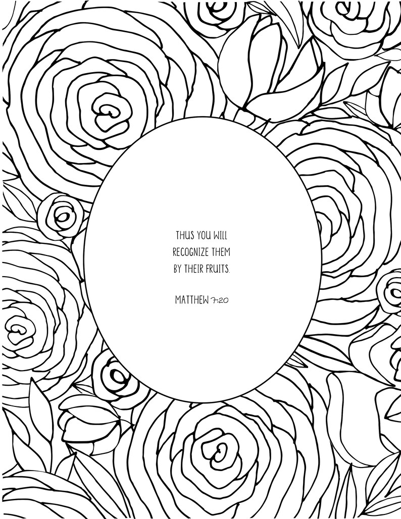 The Heart That Heals printable package10 Bible Verse Coloring Pages PDF download image 7