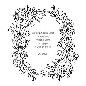 The Heart That Heals printable package10 Bible Verse Coloring Pages PDF download image 6