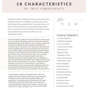 18 Characteristics of True Christianity Bible Study Guide PDF Download ...