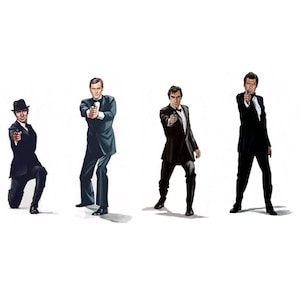 Limited edition Art Print of &#39;GUNBARREL - LINE UP&#39; from the original gouache paintings by Chris Naylor