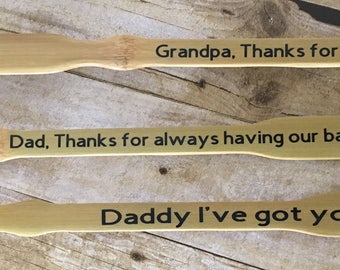 Personalized Bamboo Back Scratcher: Custom Engraved Gift