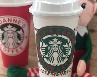 Starbucks Christmas travel coffe cup ! Reusable