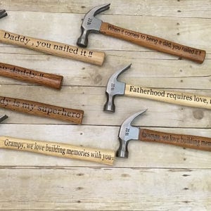 Personalized Hammers ! When it comes to being a dad you nailed it !Add personalization Too! Great for fathers Day too . Grandpa , Papa etc image 3