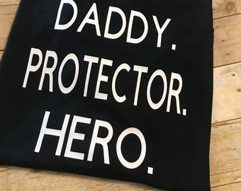 The perfect t shirt for Dad , firefighter , police man , Dr , Nurse  great dad ! Great gift for Fathers Day . Grandpa , papa etc !
