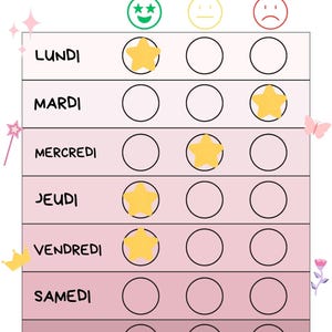 Tableau de routine du comportement pour enfant - Etsy France