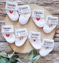 Customizable pregnancy announcement socks - I'm coming in 2025-2026 theme product logo