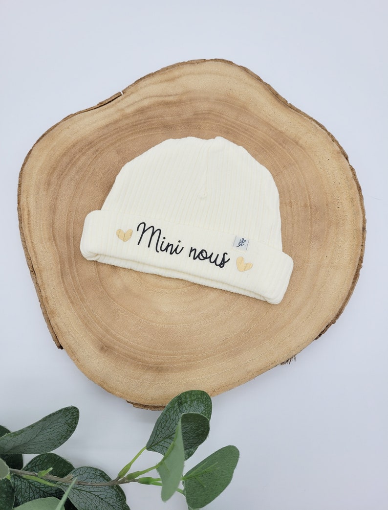 Bonnet de naissance pour bébé thème mini nous image 6