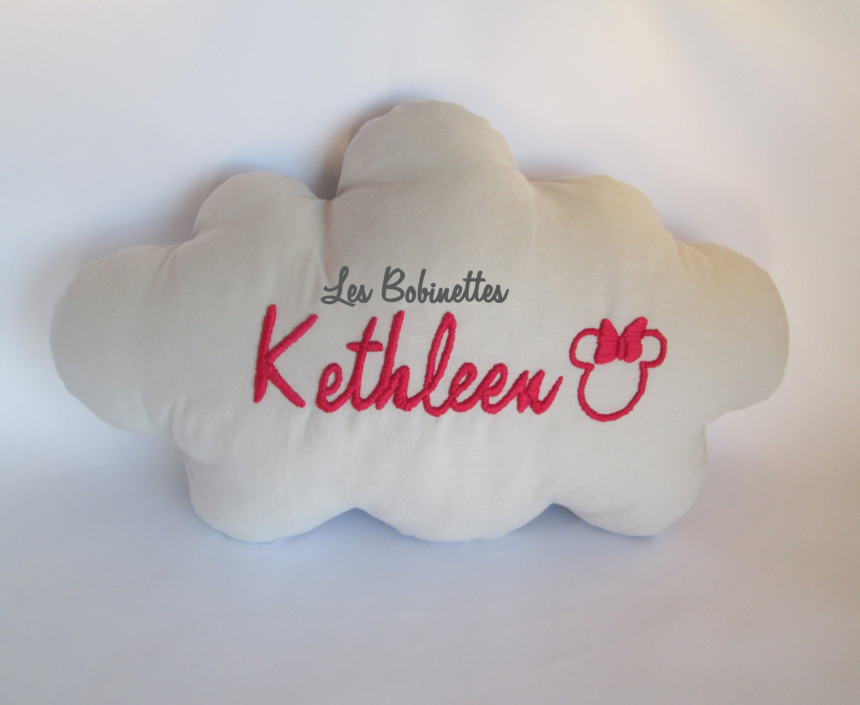 Coussin Nuage Personnalisable Pour Bébé et Enfant - sur Commande