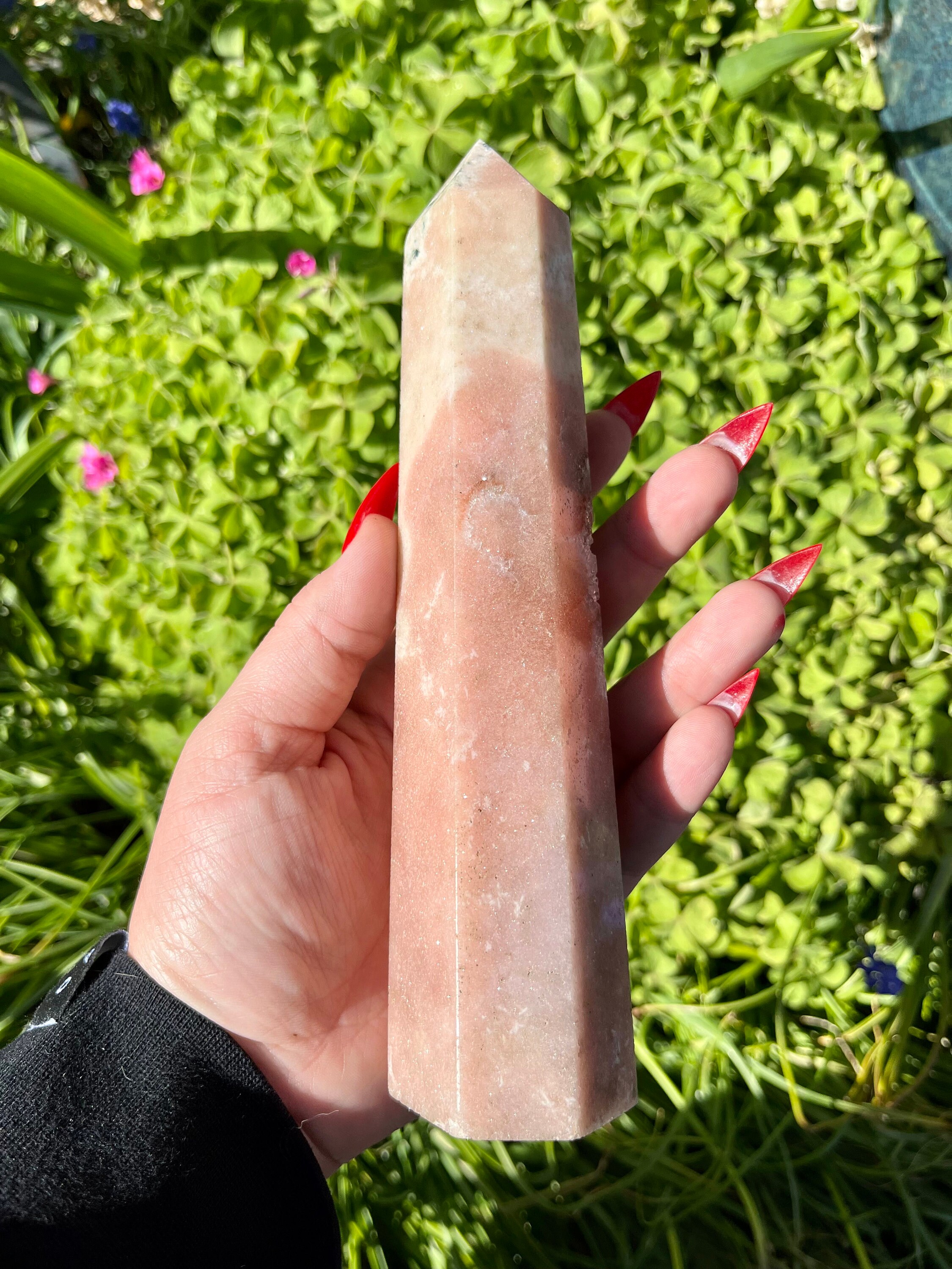 Big Pink Amethyst Tower - Healing Crystal - Love, Peace, Serenity