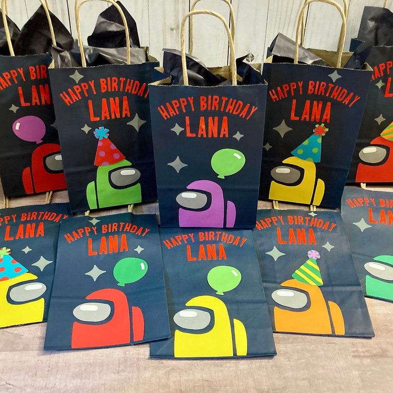 Goodie Bags Custom Impostor Video Game Gift Bags Imposter Etsy