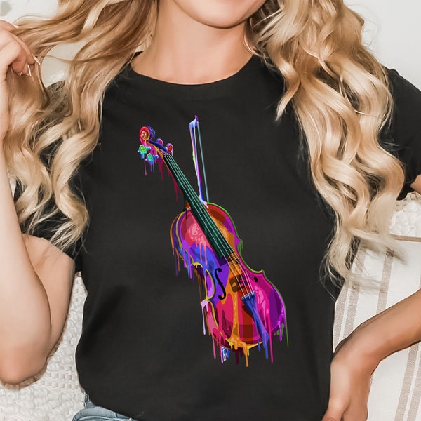 Chemise de violoniste, chemise de joueur de violon, cadeau de professeur de musique, chemise de violon, t-shirt de violon, cadeaux de violon, T-shirt de violon, cadeau de professeur de violon, tee-shirt de violon