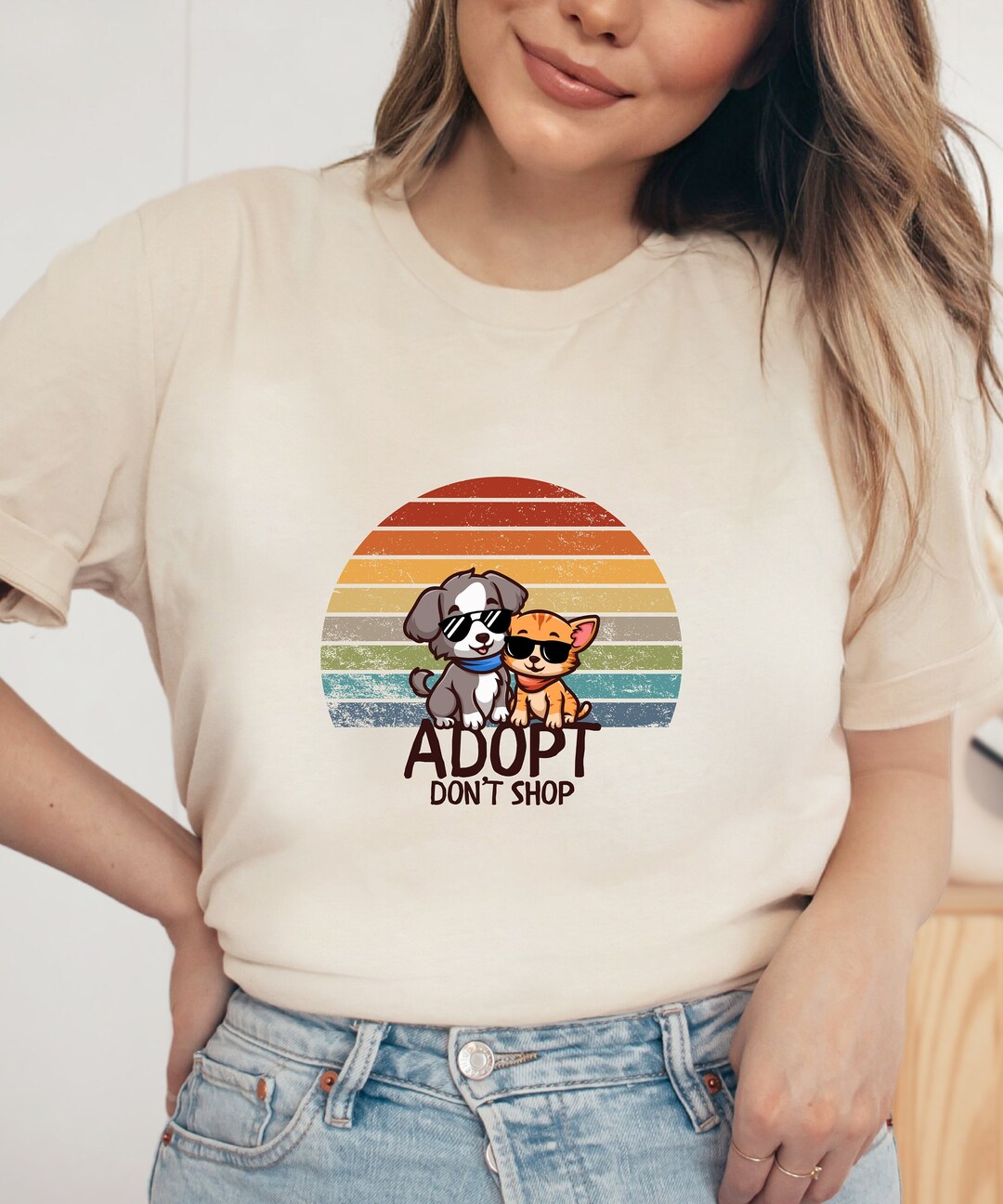 Adopt Don't Shop Shirt Animal Lover Gift Adopt Dont Shop Shirt Animal ...