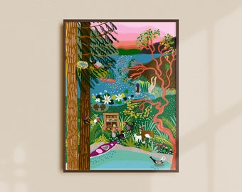 Salt Spring Island Art Print | Gulf Islands Wall Art | BC Art | Canada Art | West Coast Decor | Pacific Northwest| Arbutus| Island Life