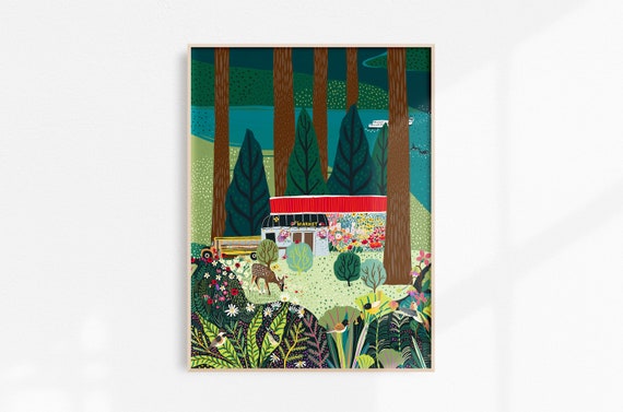 Galiano Island Art Print | British Columbia | Gulf Islands | Deer | Pacific Northwest | Market | Canada | Landscape | Nature