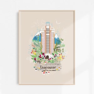 Vancouver, British Columbia Art Print | Vancouver Architecture | British Columbia | Pacific Northwest | Travel | Canada | Architecture