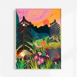 Manning Park Art Print: Sunrise, British Columbia Hikes