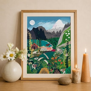 Canadian Rockies Art Print | Brits-Columbia | Reizen kunst| Alberta|| Natuurkunst | Wandelkunst | Mount Assiniboine| Canada|Landschap| Bergen