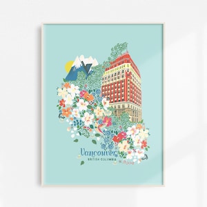 Vancouver Art Print | British Columbia Art | Gastown |Architecture |Vancouver Architecture | Dominion Building| Pacific Northwest|Canada