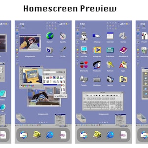 Retro Anime Inspired iOS 14 Display Theme Pack