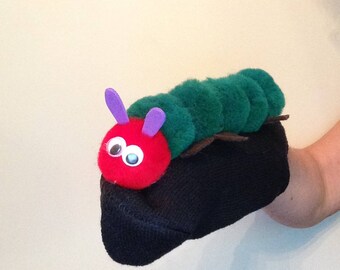 caterpillar hand puppet