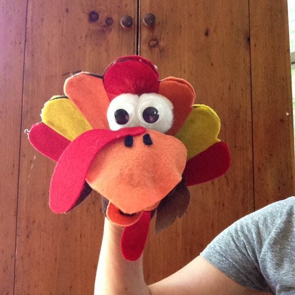 Turkey hand puppet