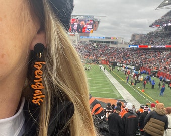 Bengals acrylic earrings
