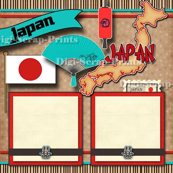 ♡okimoo様お取り置き中♡アメリカンレトロジャーナル！雑記帳！11/11日迄 JAPAN ~ Vacation Travel 2 Printed 12X12 Pre-made Scrapbook