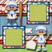 HOME RUN 2 Printed 12x12" Pre-made Scrapbook Pages Quick Premade Paper ...