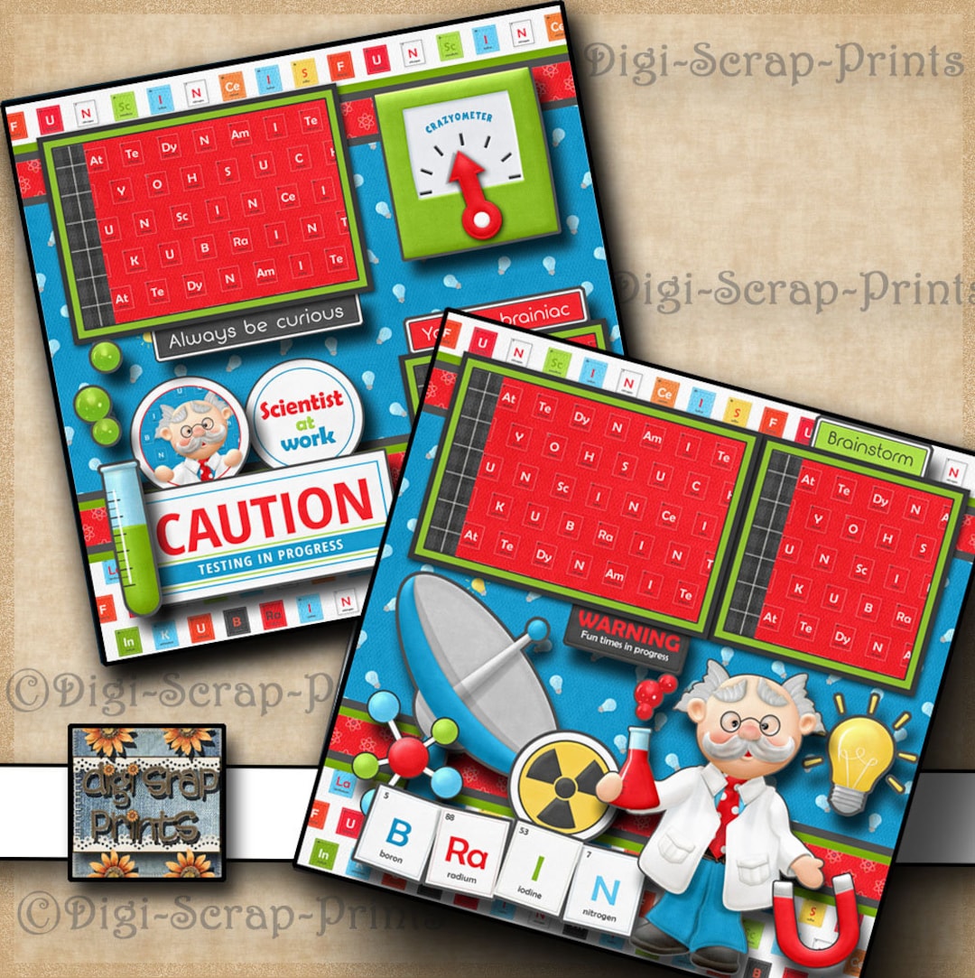 My Scrapbook Zone — 12x12 Scrapbook page kit and Premade pages