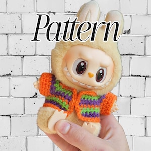 Crochet Pattern Labubu Halloween Sweater Tutorial Patterns for Labubu Clothes