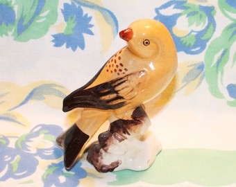 Bird Statue, Porcelain Bird, Bird Figurine, Japan, vintage