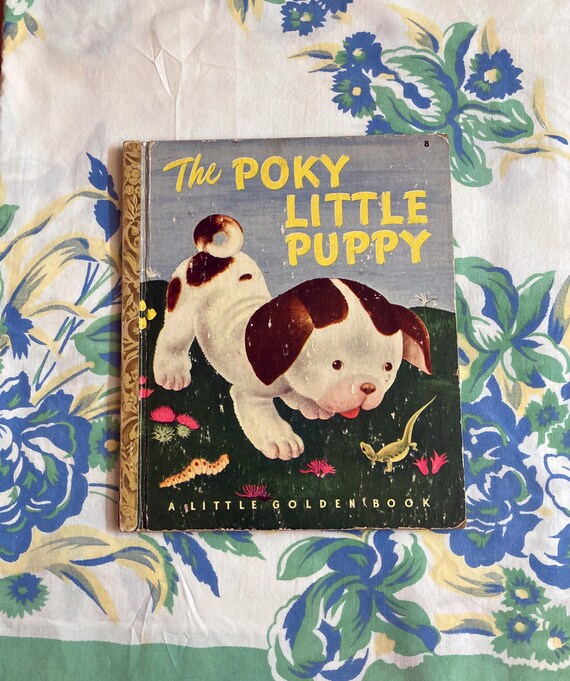 The Poky Little Puppy, 1950, Little Golden Book - Etsy