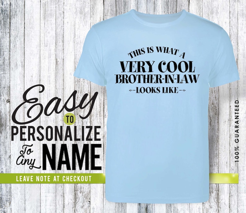 Brother-in-law gift, family, family shirt, birthday shirt, birthday gift, personalized gift, tshirt, shirt, birthday, family tree, 40s, 50s image 1