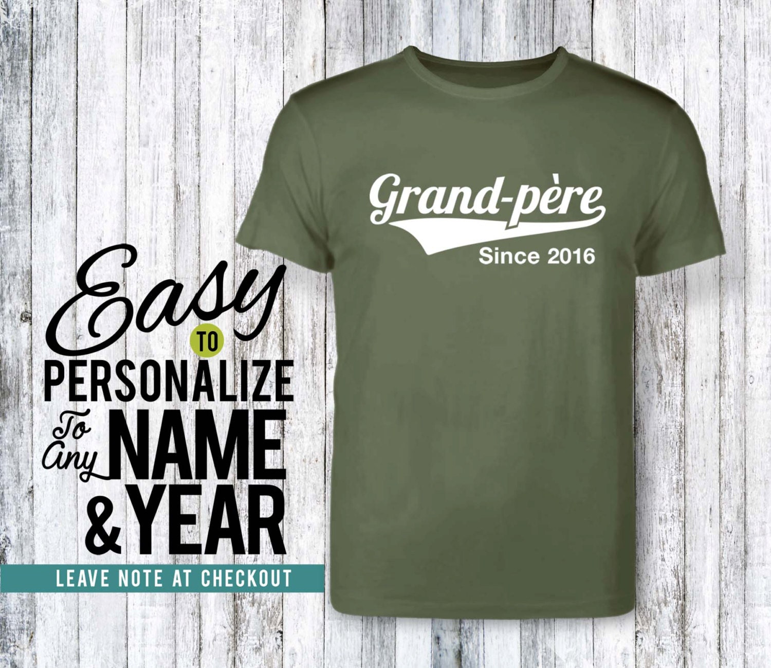 T-shirt Grand Père en Or