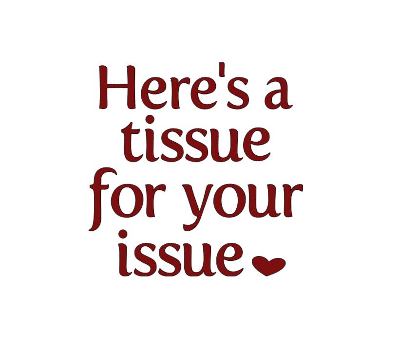 Here's a Tissue for Your Issue – Permanent Vinyl Decal for Tissue Boxes ...