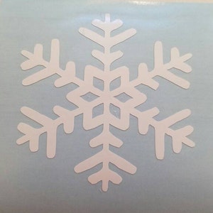 Snowflake Decal Permanent Vinyl Perfect for Ornaments - Etsy