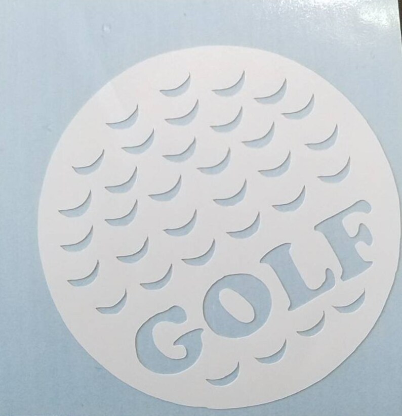 Golf ball Decal personalized permanent vinyl perfect for Etsy