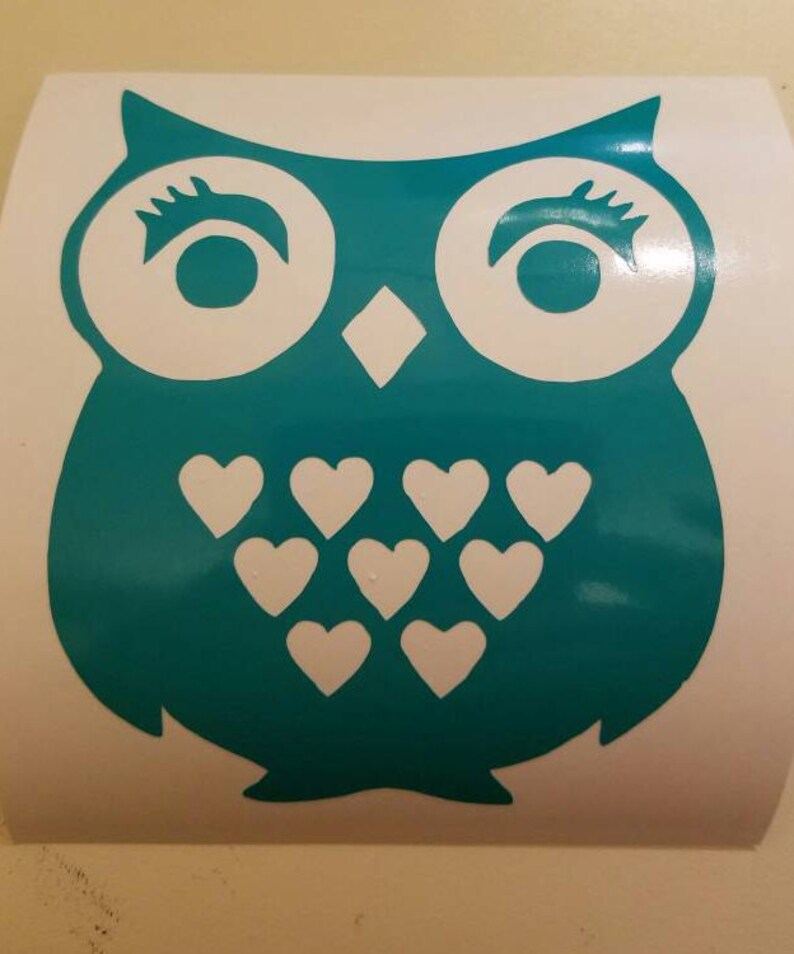 Owl Decal permanent vinyl perfect for Yeti & Rtic cups Etsy