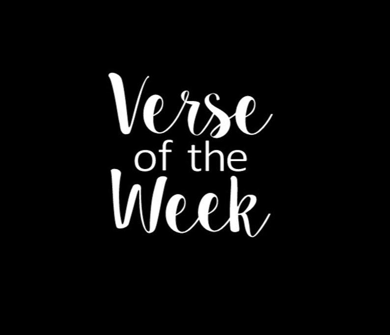 Verse of the Week Decal. Permanent Vinyl Decal. | Etsy