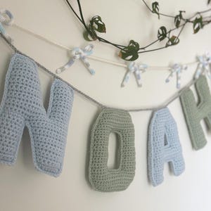 Darling Bows - Handmade Crochet Bow Garland for Nurseries and More; Whimsical, Elegant, Feminine Garland for Any Space